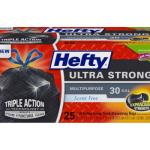 HEFTY U/STRG 30GALL TRASH 25CT