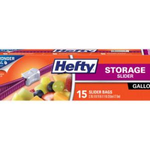 HEFTY STG SLIDER GALLON 15CT