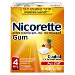 NICORETTE GUM 4MG 100CT FRT CHL