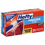 HEFTY SLIDER BAG QUART FRZR 35C