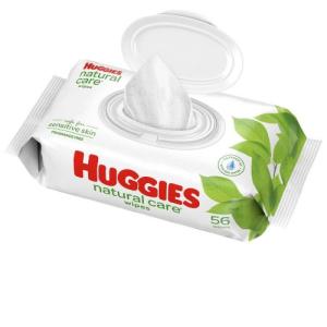 HUGGIES NAT CARE WIPES REFL 56