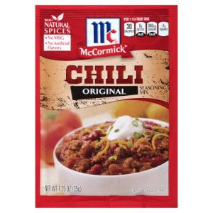 MCCORMICK CHILI MIX REG 1.25 OZ