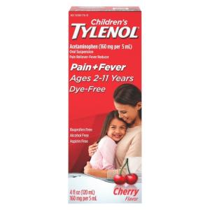 TYLENOL CHILD SUSP CHRY DF 4 OZ