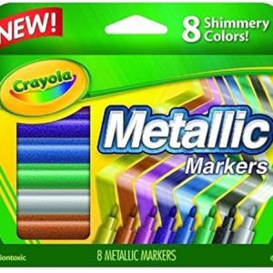 CRAYOLA METALLIC MARKERS 8CT