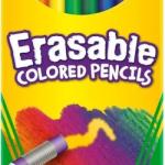 CRAYOLA ERASABLE CLR PENCL 24CT
