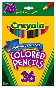 CRAYOLA COLOR PENCILS 36CT