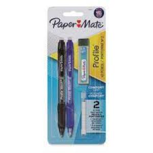 PAPERMATE PROFILE .77MM BLK/BLU