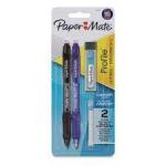 PAPERMATE PROFILE .77MM BLK/BLU