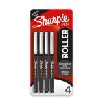 SHARPIE ROLLER BLACK 4CT