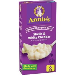 ANNIE'S MAC&CHSE 6OZ SHLS WHTE