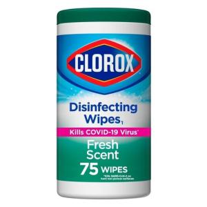 CLOROX WIPES FRSH SCENT 75CT