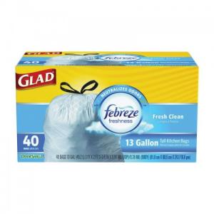 GLAD TALL KITCH 13GAL FRESH 40C