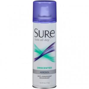 SURE 6 OZ SPRAY UNSCNTD