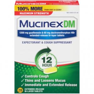 MUCINEX DM M/S 28 CT