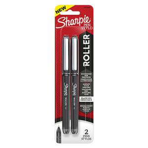 SHARPIE ROLLER BLACK 2CT
