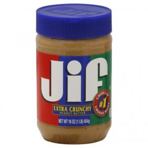 JIF CRUNCHY PEANUT BUTTER 16 OZ