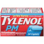 TYLENOL E/S PM CAPLETS 24 CT