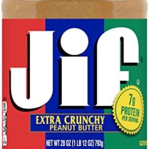 JIF CRUNCHY PEANY BUTTER 28 OZ