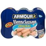 ARMOUR VIENNA SAUSAGE 6PK 4.7OZ