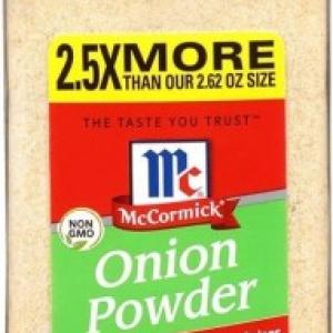 MCCORMICK ONION POWDER 7.62 OZ