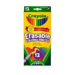 CRAYOLA ERASEBLE COLOR PENCL 12