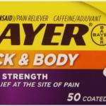BAYER BACK/BDY 50CT E/S CAPS
