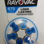 RAYOVAC H/A BATTERY #675 6CT