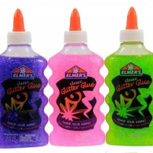 ELMERS GLITR GLUE 6OZ ASST CLRS