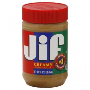 JIF CREAMY PEANUT BUTTER 16 OZ
