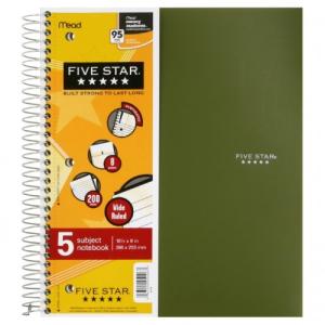 MEAD 5 STAR 3 SUB WIDE RULE 150