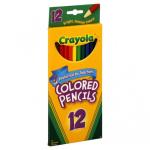 CRAYOLA COLOR PENCIL LONG 12 CT