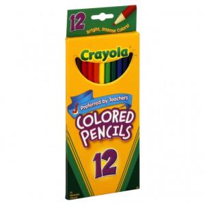 CRAYOLA COLOR PENCIL LONG 12 CT