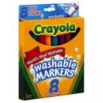 CRAYOLA WASHBLE BRD BOLD CLR8CT